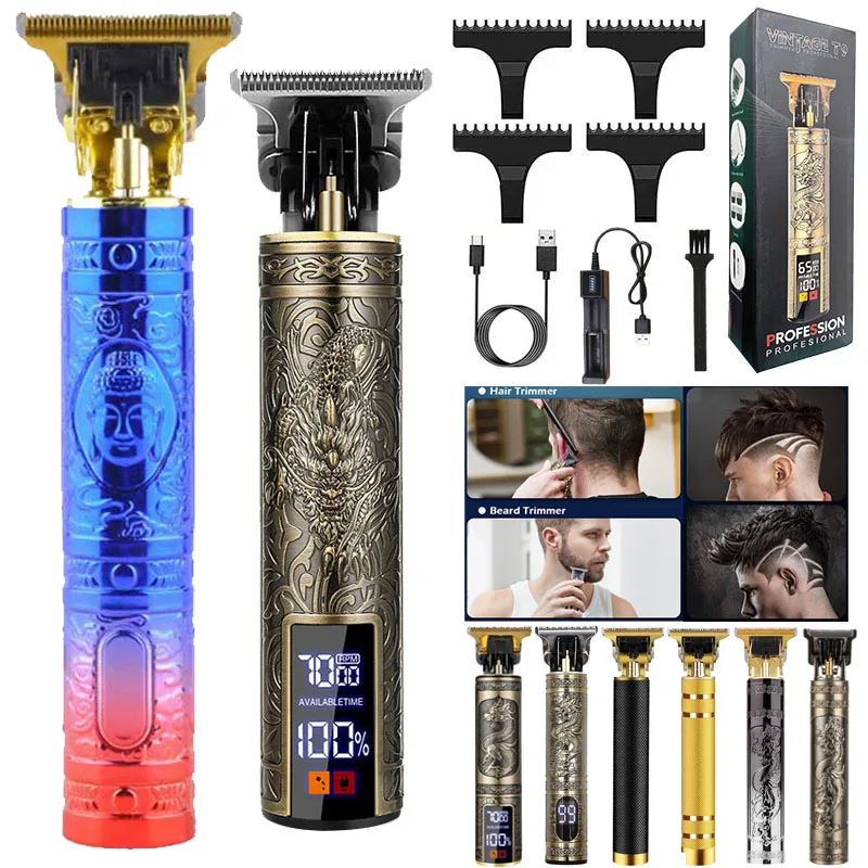 

Hot Sale Wireless Carbon Steel Blade Man Men's Beard Body Barber Shop Professional Electric Hair Shaver Haircut Razor Machine