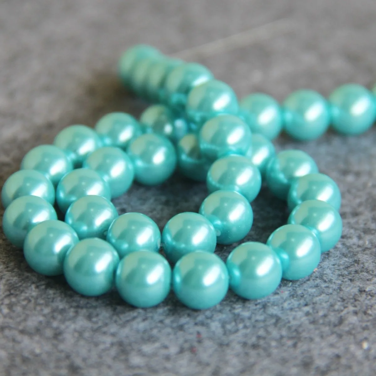 10mm SkyBlue Shell Pearl SeaShell DIY Gift for Women Girls Loose Beads Women Jewelry Making Design 15inch for Necklace&Bracelet