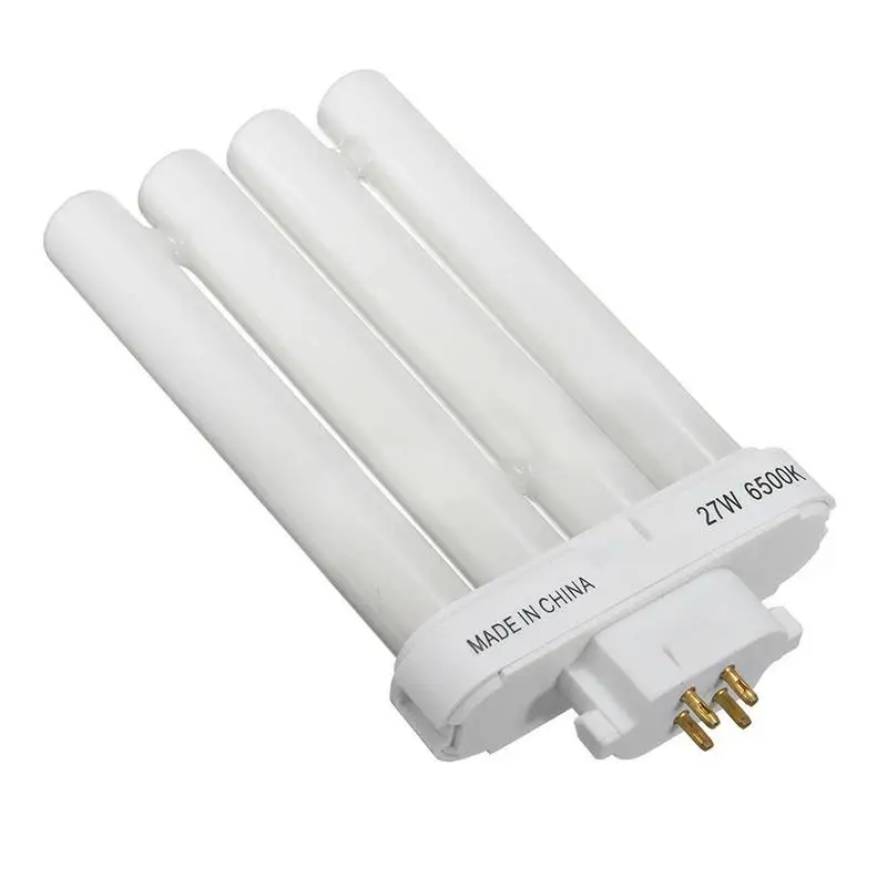 FML 27EX-N 27W 4 pinos Quad Tube lâmpada fluorescente compacta de poupança de energia, 6500K, 4 linhas de proteção ocular, Tubo de lâmpada