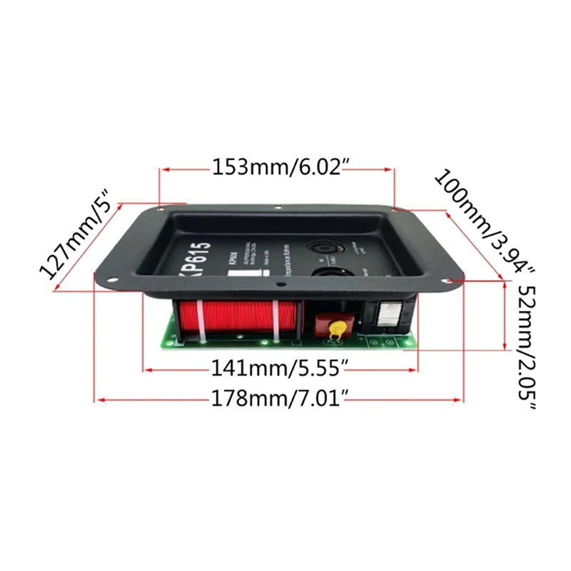 2 Way Audio Divider Crossover Frequency Divider Module Treble Bass Hifi Crossover Filter Distributor Board For Speaker Durable