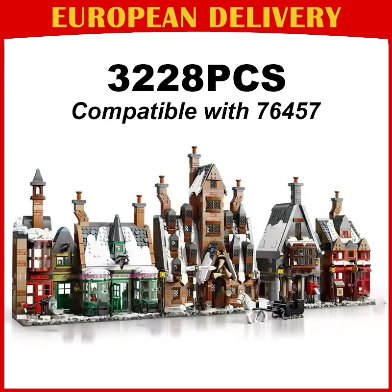 Blocs de construction de village, 3228 pièces, modèle de château, jouets pour enfants, cadeau d'anniversaire, Compatible 76457