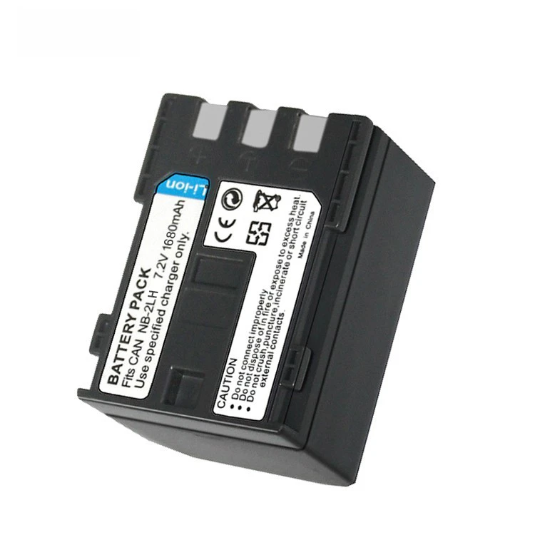 Oryginalna bateria 1680mah NB-2L NB-2LH NB 2L 2LH do aparatu Canon DC310 320 DC410 420 EOS 400D S80 S70 S50 S60 350D G7 G9 Z1 HV20