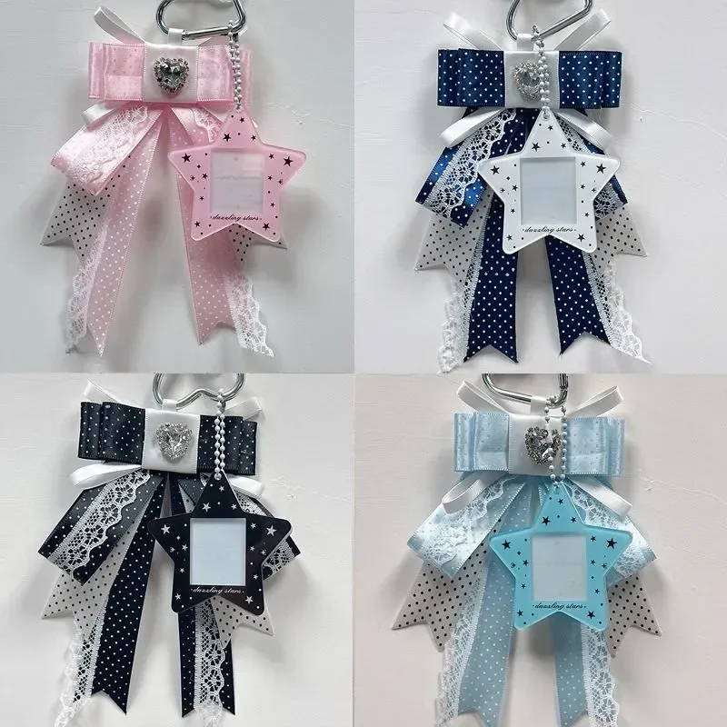 

Ins Notes Bows Pendants Stars Small Cards Storage Frames Cute Girl Keychains Backpacks Ornaments itabag Decorative Accessories