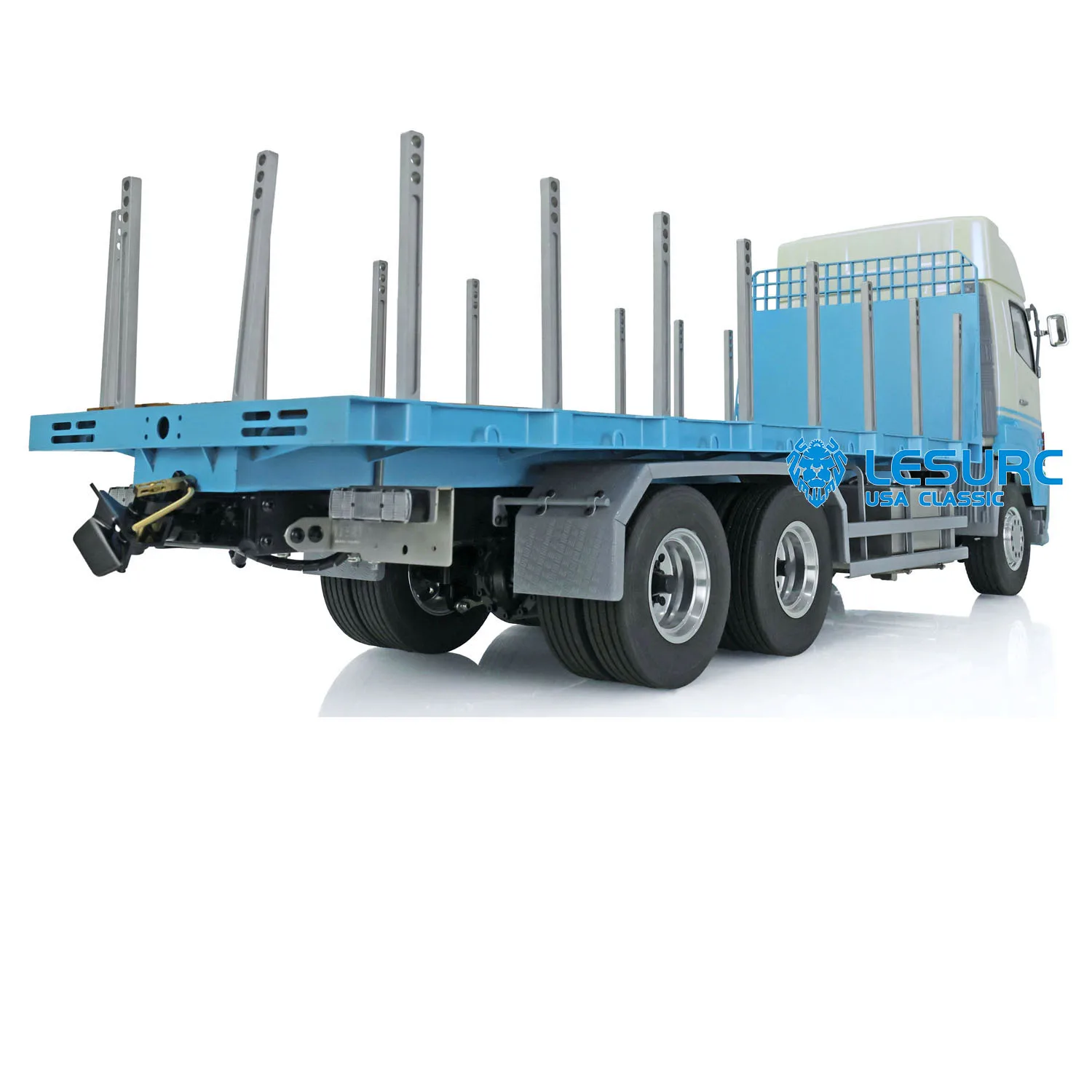 LESU RTR Radio Control Tractor Truck Flatbed Lorry Trailer For 1/14 6X4 2.4G Radio Car Outdoor Boys Toys THZH1351