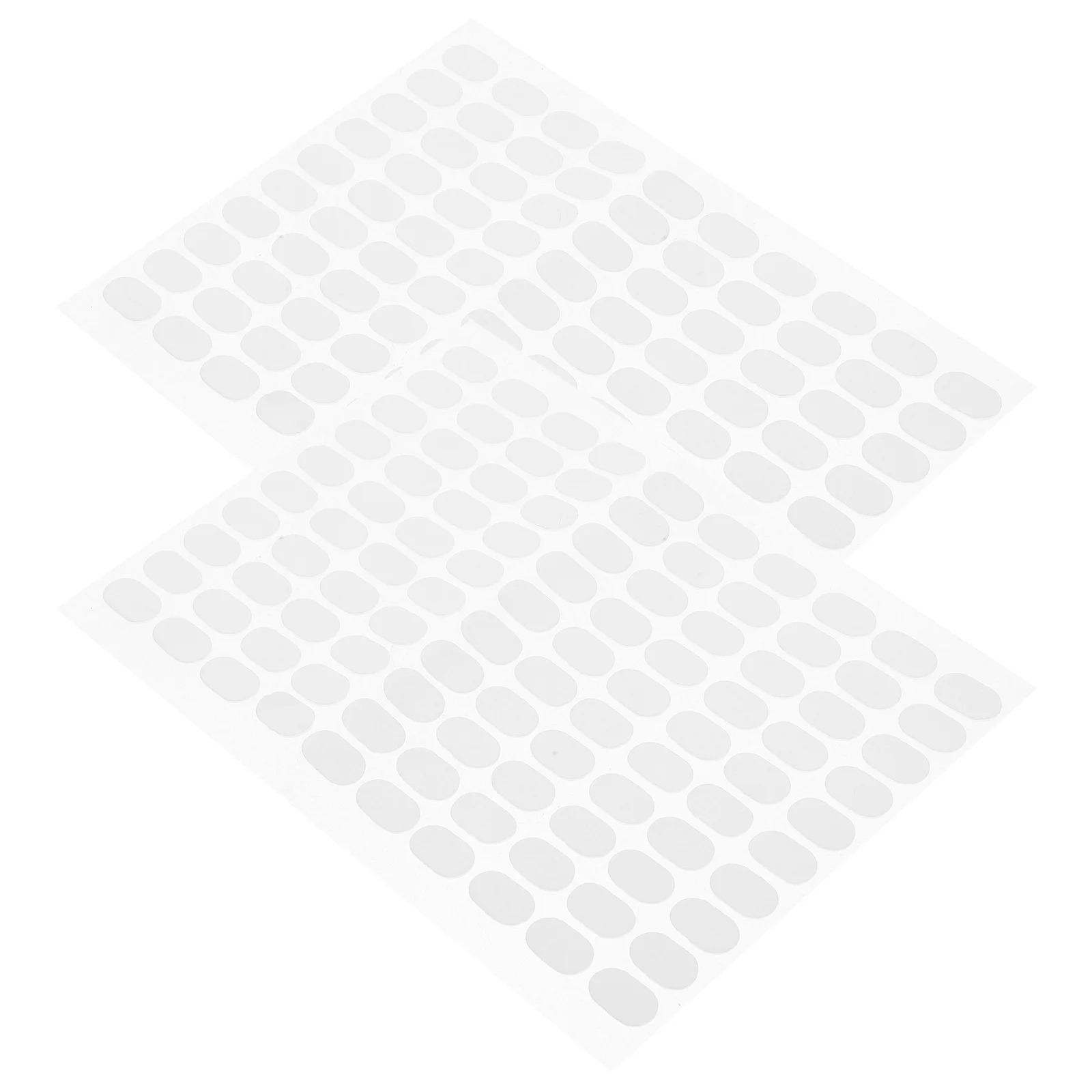 2 Blatt doppelseitige Nagel-Display-Aufkleber, transparent, stark haftende Nägel für Nail-Art-Ständer, zum Aufdrücken des Halters