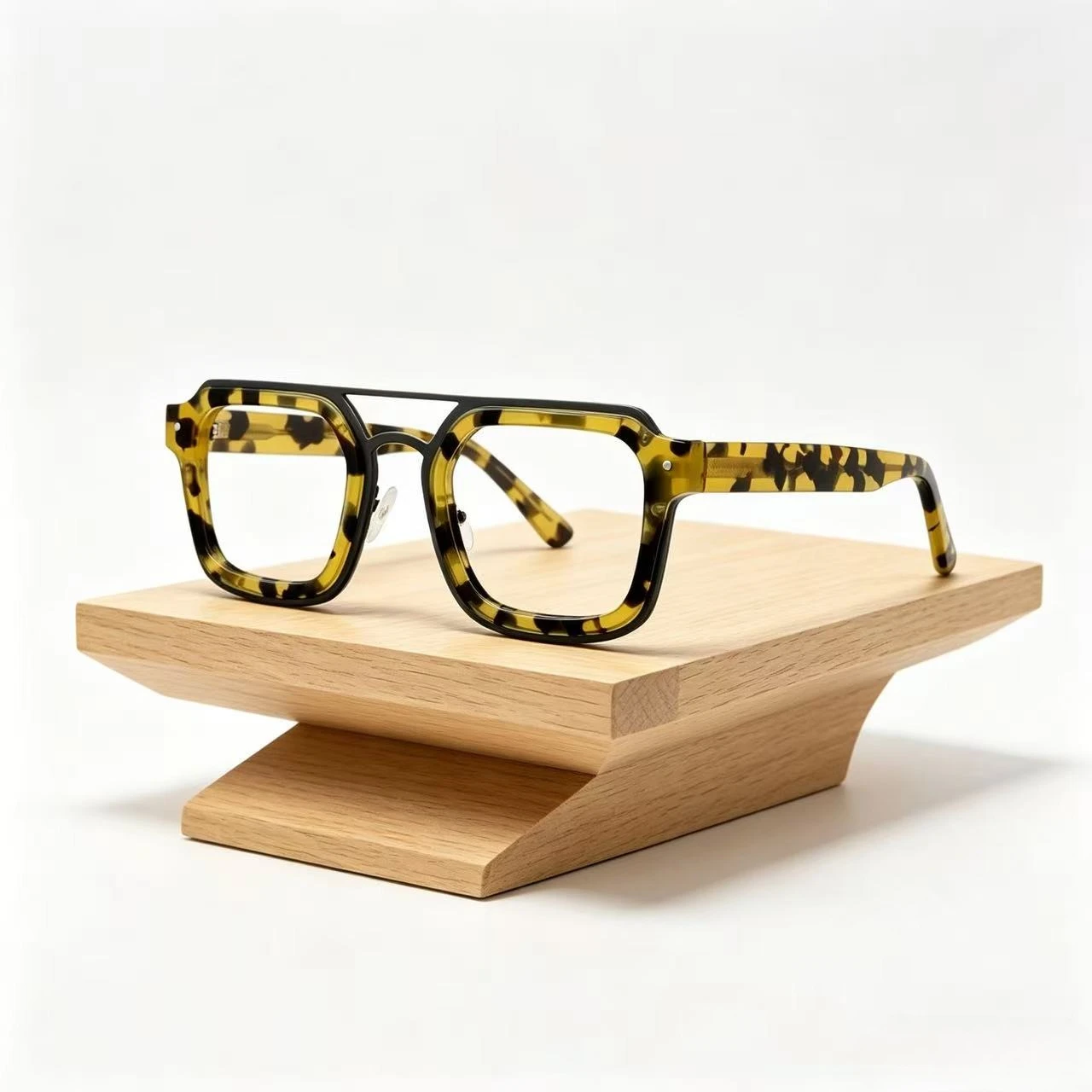 

Fashion Double Beam Square Eyeglasses Men Optical Prescription High-end Custom Eyeglass Women Reading Anti-blue Light Eyewear