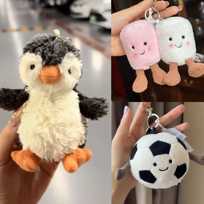 

2025 New Marshmallow Keychain Cotton Candy Two Tone Cute Soft Two Tone Keychain Bag Pendant Accessories Dolls Pendant Xmas Gifts