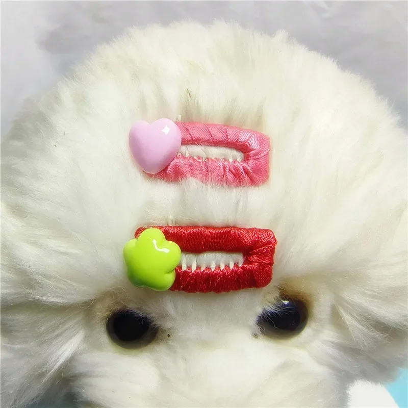 4pcs Cat Hairpin Comb Clip BB Hairpin Tactic Leave Hair Clip To Yorkshire Headdress Pet Grooming Accessories