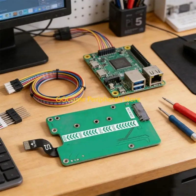 

U55B PCIE To M.2 HAT Development Board Fast Speed Data Transfer Gen2 Gen3 NVMe SSD