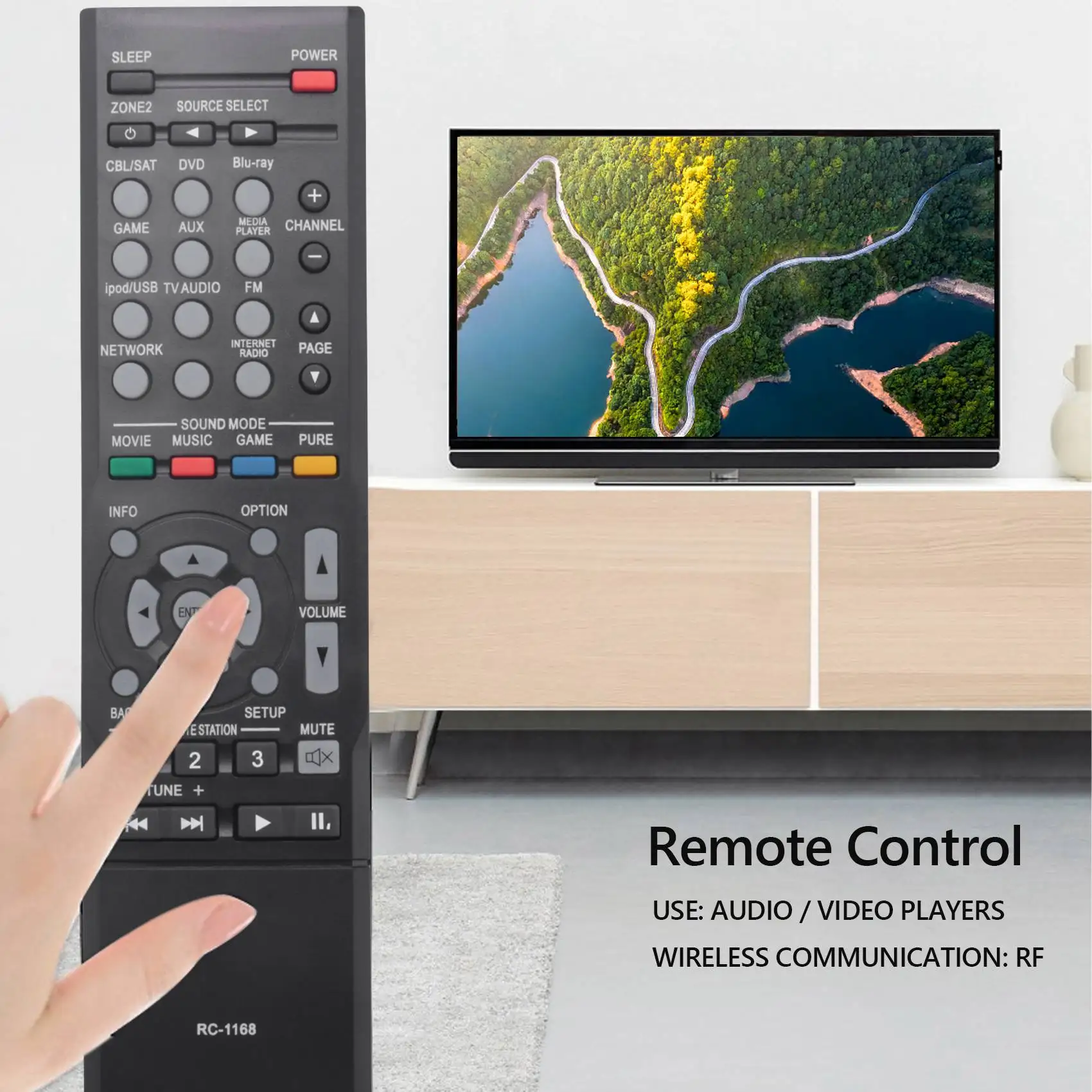 POSV-Replacement Remote Control For Denon Rc-1189 Rc-1196 Rc-1193 Rc-1192 Avr-S700W Av Receiver