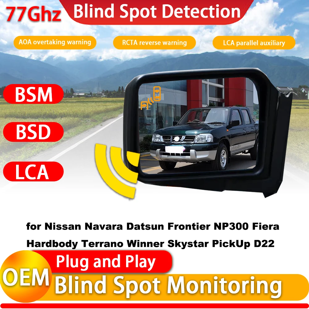 Sistema de advertencia de punto ciego para Nissan Navara Datsun Frontier NP300 Fiera Hardbody Terrano Winner Skystar PickUp D22