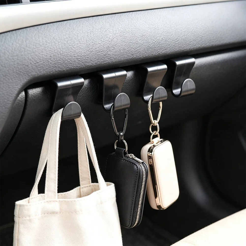 Hidden Co Pilot Storage Hook Space Saving Car Glove Box Hanger Wear Resistant Front Passenger Small Item Secure Fixation Holder