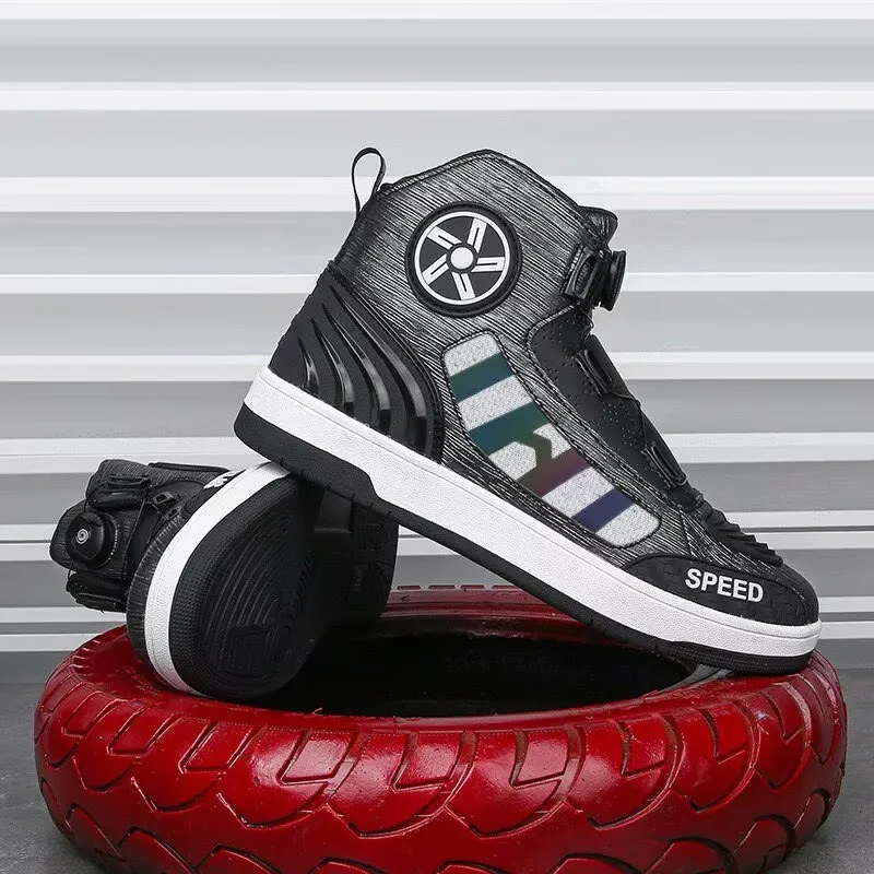Motorcycle boots Breathable Anti-fall Rider Road Racing Casual Shoes Boots Gear Shift Rubber Sole Reflective Motorbike Shoes