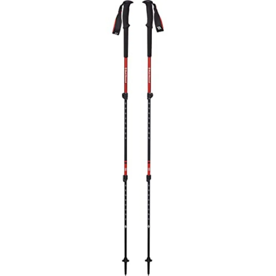 

Trail Trekking Poles Pair Lightweight Aluminum Hiking Poles Natural Cork or Foam Grips FlickLock Adjustable Shafts for All-Seas