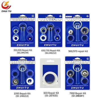 Reparatursatz für Airless-Spritzgeräte und Pumpen 244194 / 248212 / 287835 / 248213 / 246341 Dichtung, Dichtung, Filterpumpe, Kolbenstange 395 695 960 833 1095