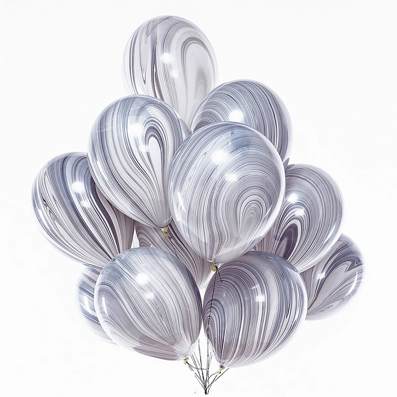 20/50 قطعة الحبر الكتابة على الجدران اللون سحابة بالونات اللاتكس تقليد الولايات المتحدة سميكة حفل زفاف عيد ميلاد مهرجان الديكور العقيق بالون