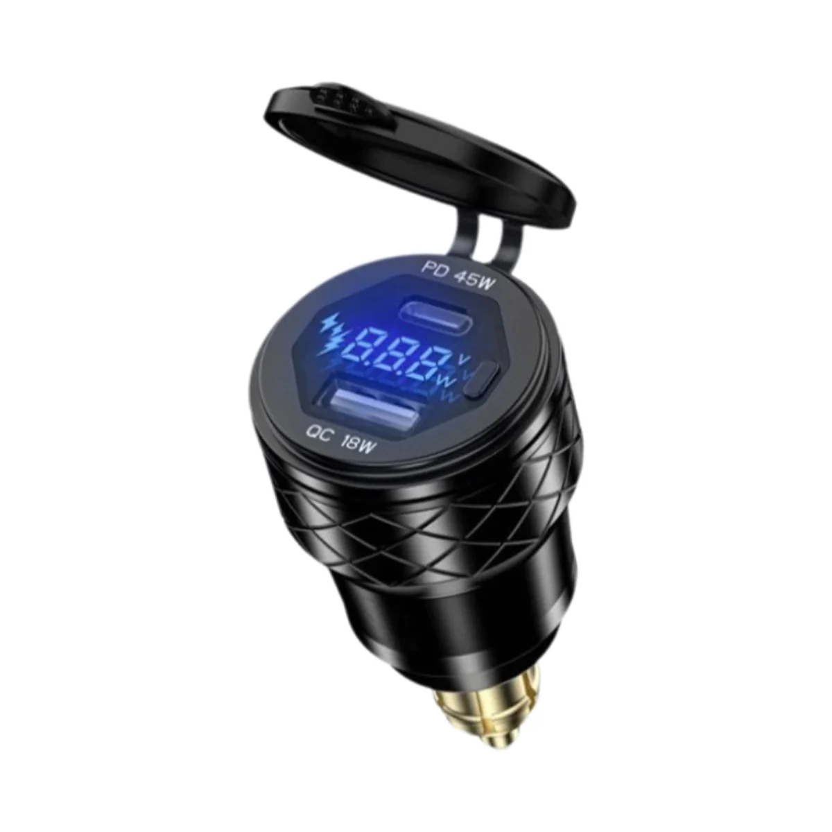 QC3.0 USB+PD Type-C PD 45W QC 18W Quick Charge Charger Plug Socket Power Adapter Hella DIN for BMW Motorcycle view 4