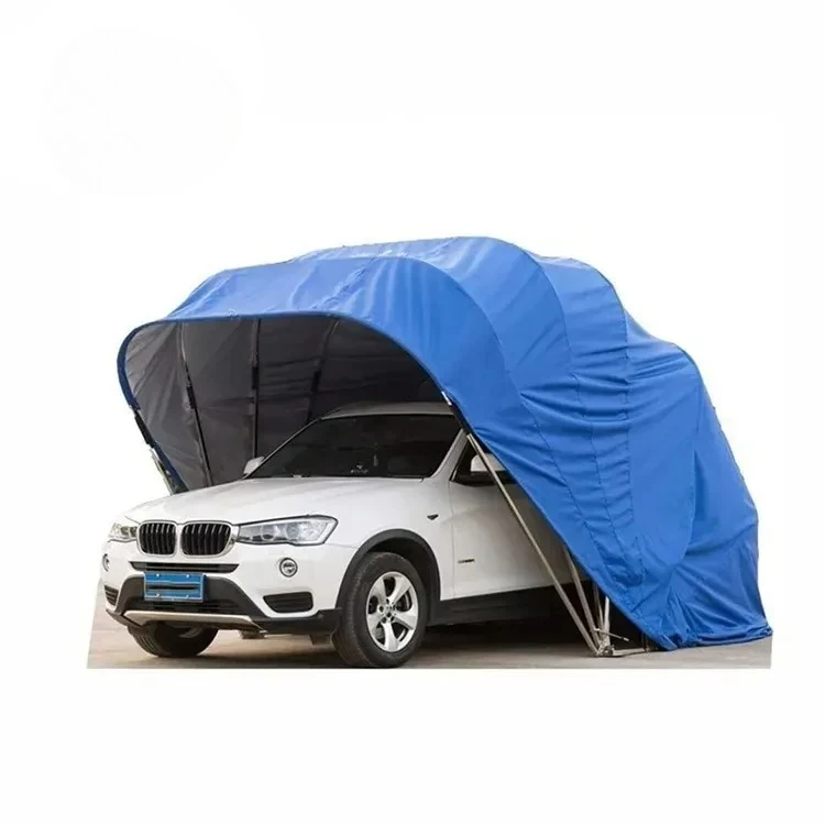 

Foldable Car Shelter - HOMFUL Retractable Canopy Garage, Portable Carport Tent with UV Protection, Easy Assembly