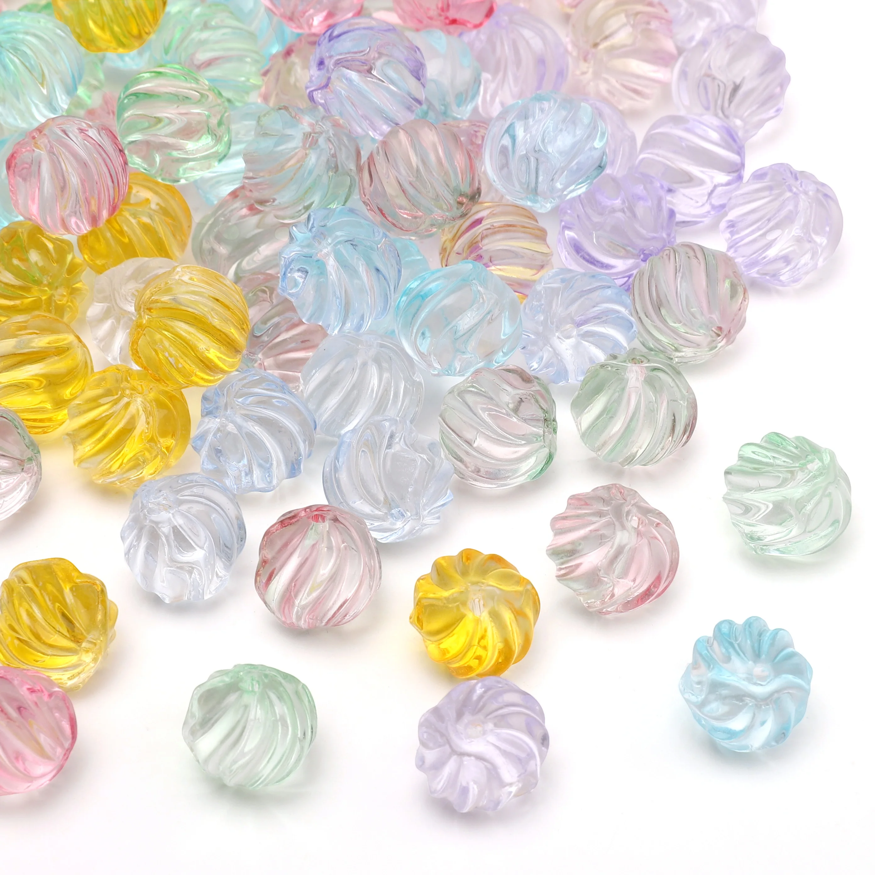 

5pcs/bag 12mmAcrylic Clear Lantern Beads For Necklace Bracelet Key Chain Beaded Material DIY Jewelry Accessories Wholesale