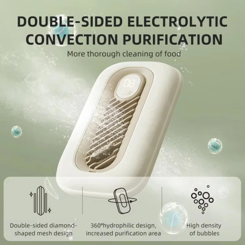 Household sterilization portable automatic vegetable washing machine