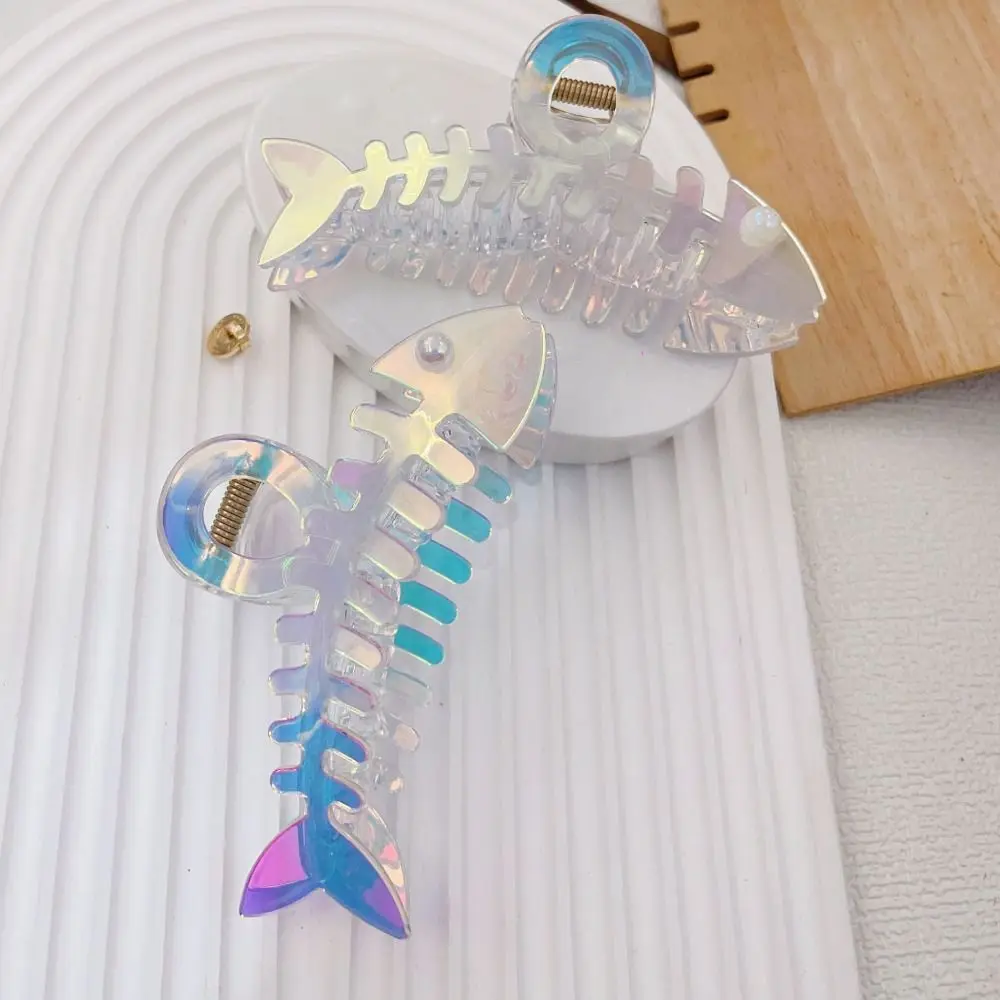 

Simple Animal Fish Bone Hair Claw Plastic Headwear Geometry Hair Accessories Hair Grab Clip Hairpin Korean Style Hair Claw Daily