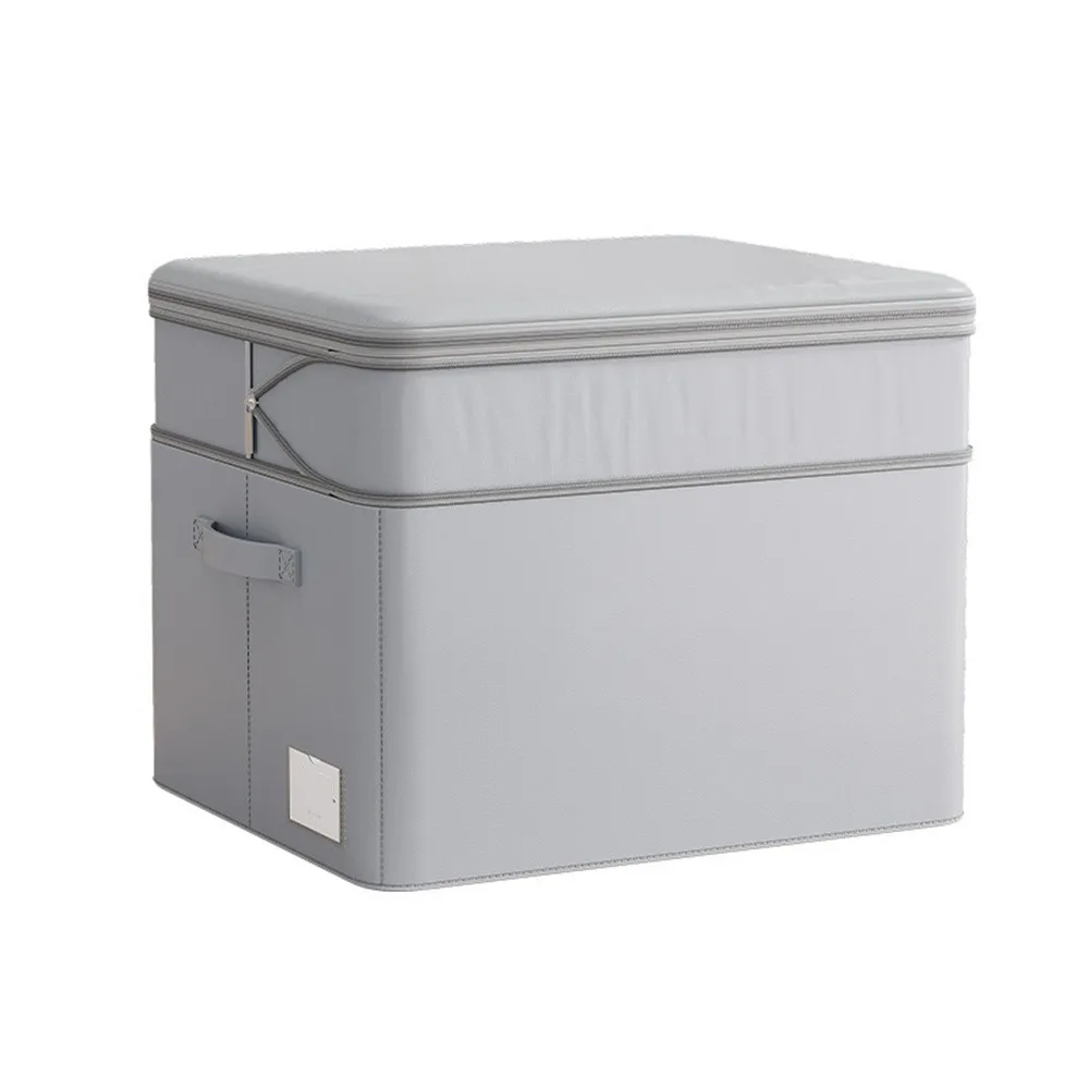 

Oxford Cloth Compressible Duvet Storage Bag Dustproof Moisture-proof Quilt Storage Basket with Zipper Large Capacity