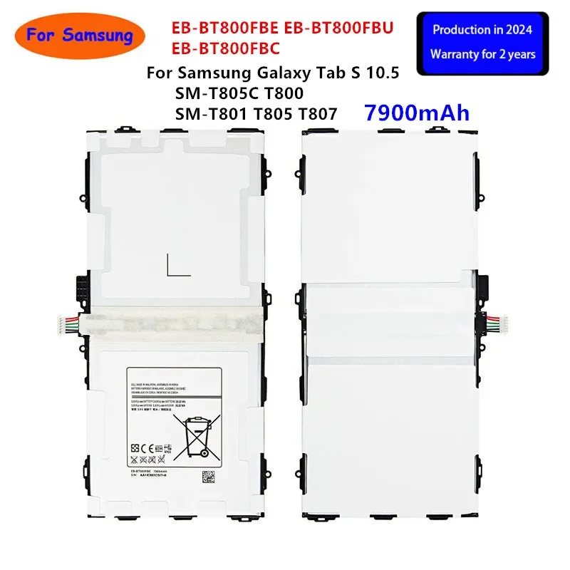 Brand New Tablet EB-BT800FBE EB-BT800FBU/FBC Battery For Samsung Galaxy Tab S 10.5 SM-T805C/T800/T801/T805/T807+Tools