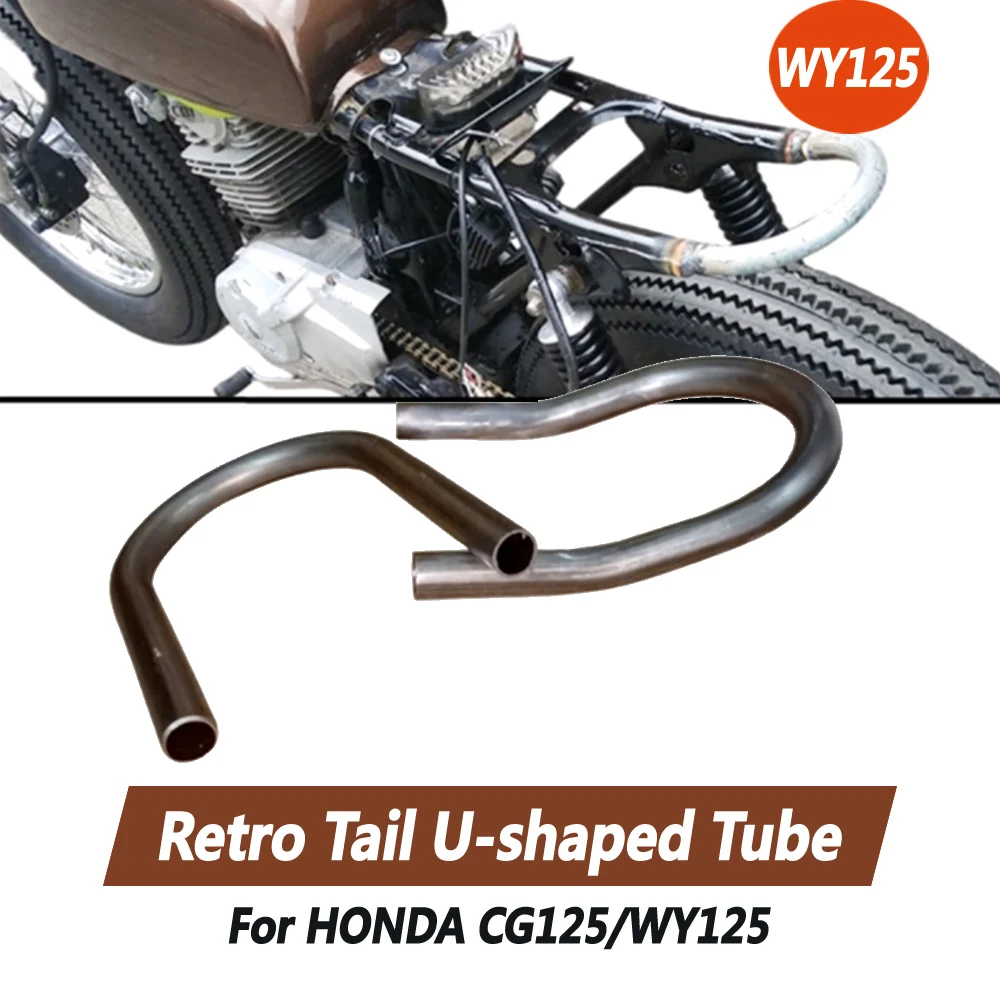 

For Honda Suzuki Yamaha CG125 WY125 motorcycle retro modification tail wing U-tube bend armrest tailstock GN125 GS125 GN250