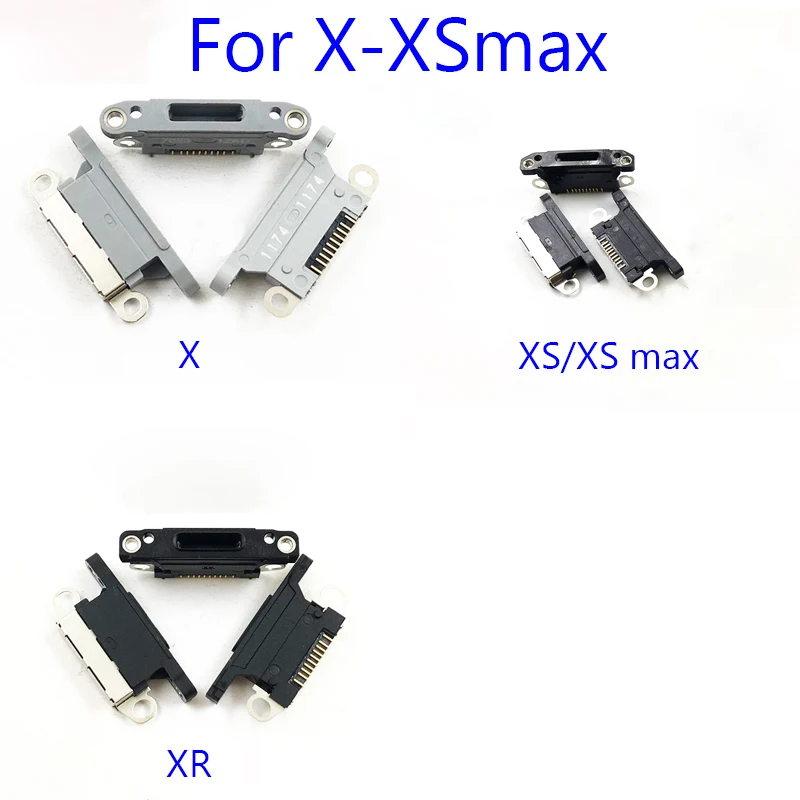 USB 충전기 소켓 커넥터, 아이폰 14, 13, 12, 11 프로 맥스, X, XS, XR, 8, 8P, 7, 7P, 6S, 6 플러스, 여성 라이트닝 충전 도크 포트, 5 개