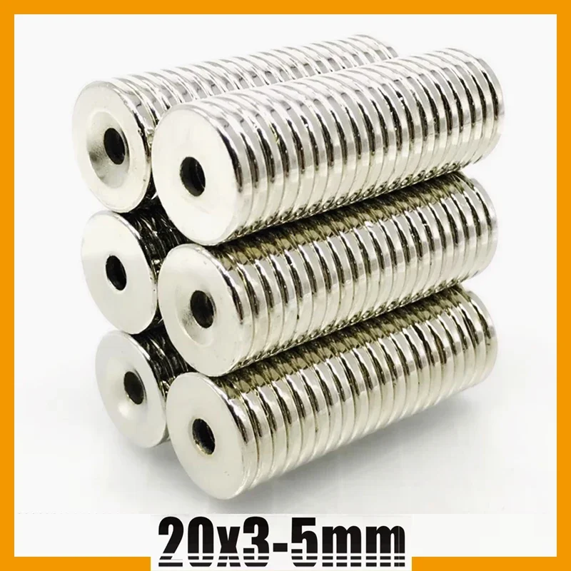 

5/20/100/500pcs 20x3-5mm Magnet Hole Ring Round Refrigerator Kitchen Garage Tool Fridge Office 20*3-5mm Accessory