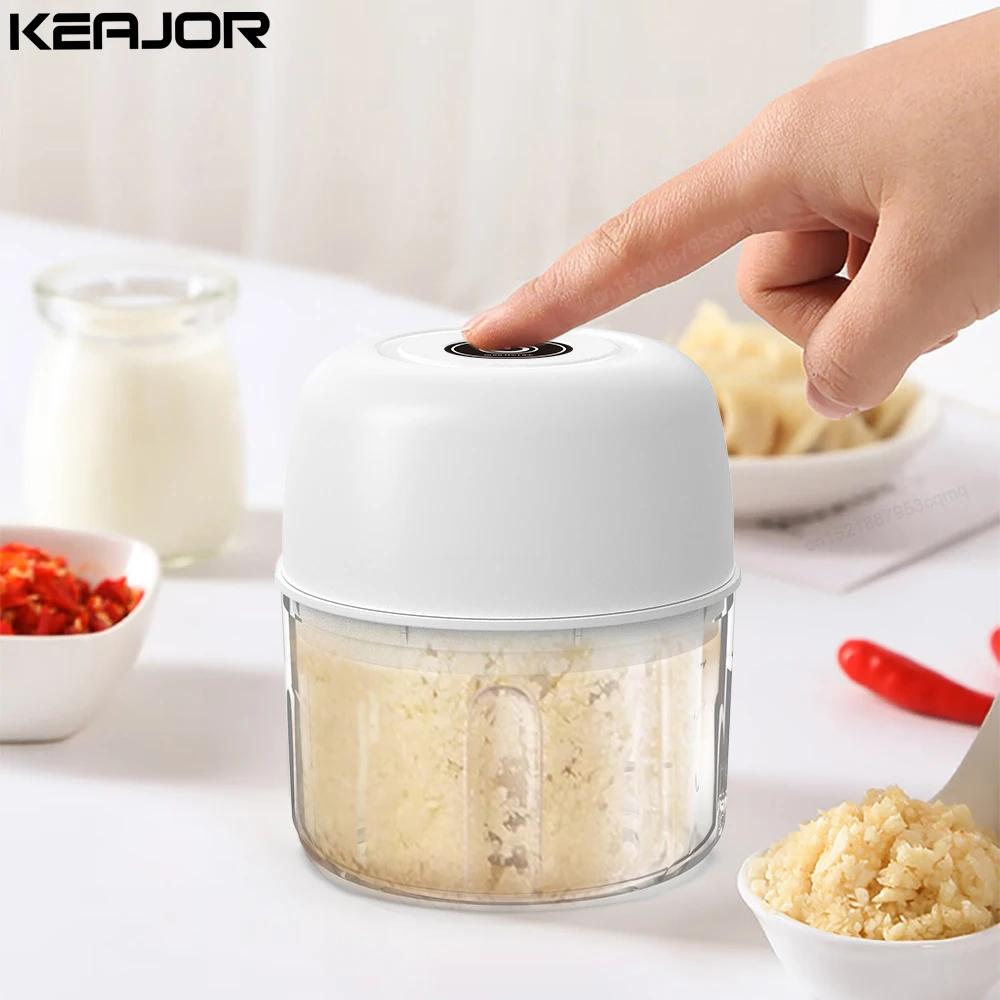 

Electric Food Chopper Mini Garlic Chopper USB Meat Grinder Electric Vegetable Crusher Garlic Masher Machine for Kitchen Gadgets