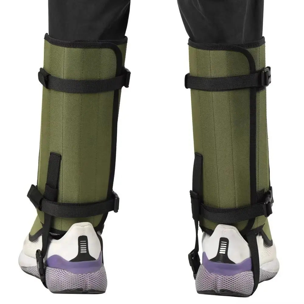 1 Pair Secure Adjustable Strap Snake Gaiters Waterproof Anti Scratch Leg Guards Breathable Durable Hiking Gaiters Outdoor Use