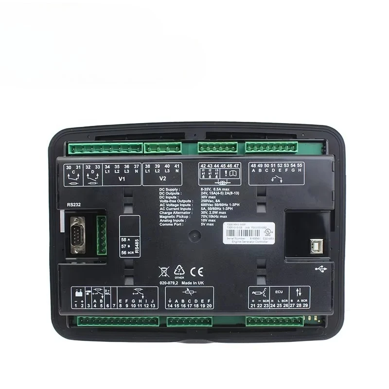 Generator Intelligent Controller DSE7320 MKII AMF Power Fault Automatic Start Control Panel Deep Sea DSE7320MKII