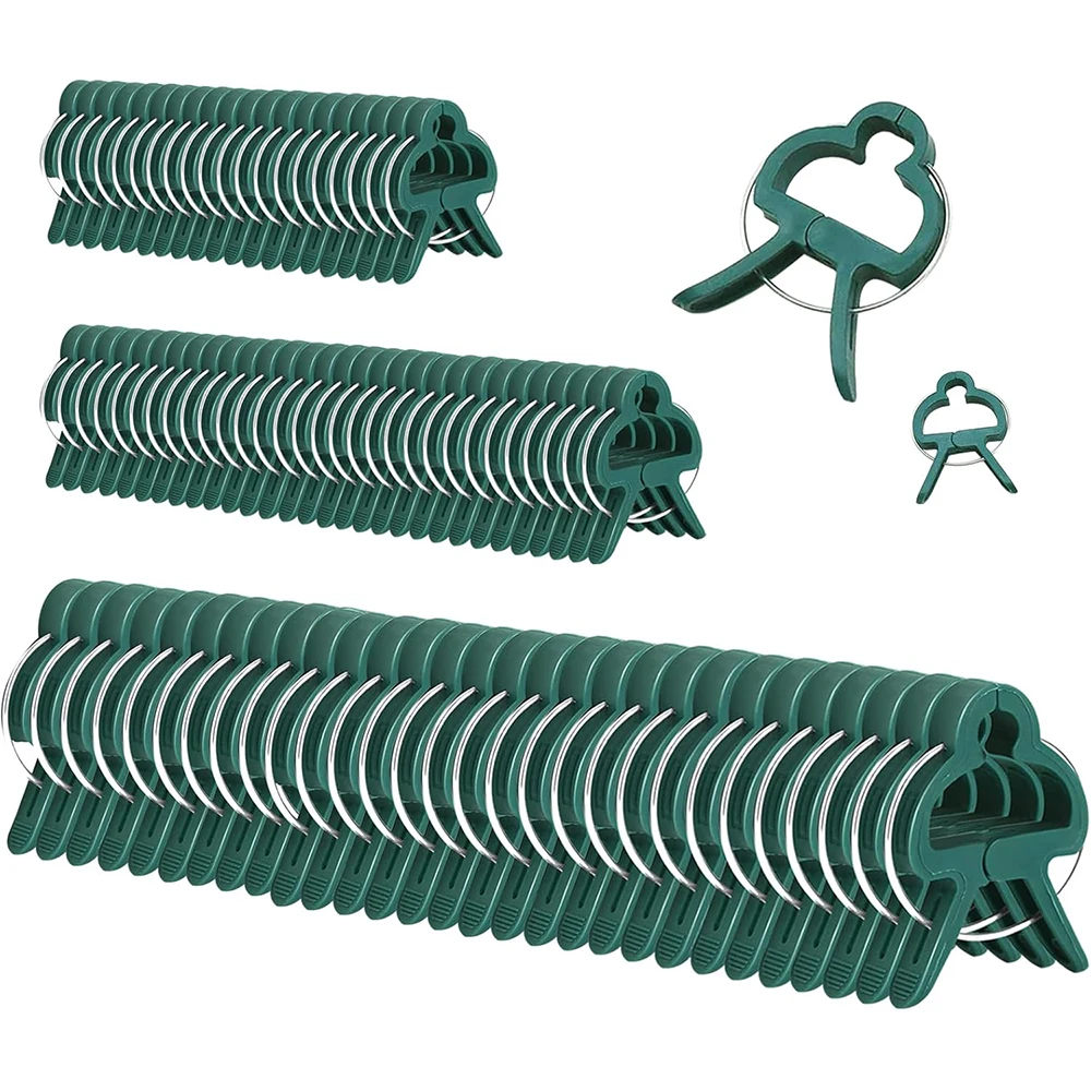 5-50Pcs Plant Fixed Clips Reusable Garden Greenhouse Bracket for Fixed Plants Vine Flower Seedling Tomatoes Support Garden Tools