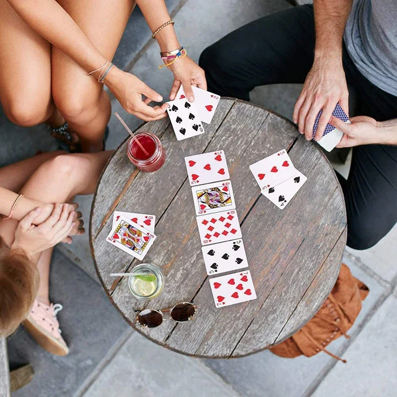 Playing Cards PVC Waterproof Playing Cards Plastic Crystal Game Ware Durable Supplies Creative Gift Practical Joke Party Gift view 4