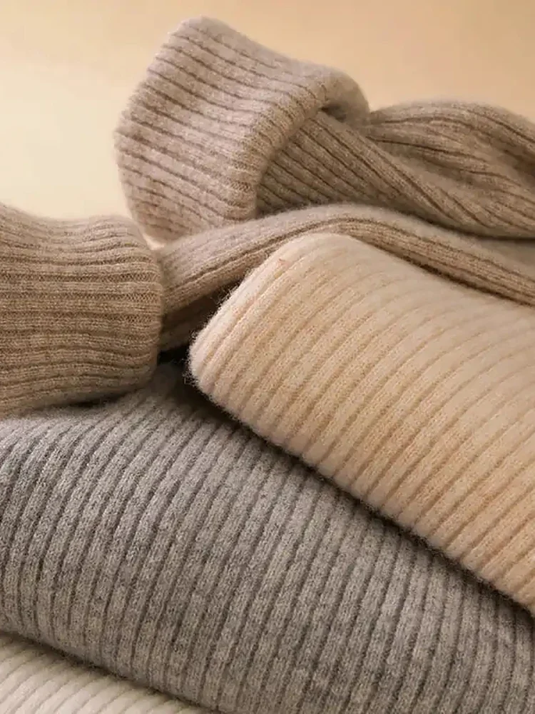 HELIAR donna autunno dolcevita maglione lavorato a maglia pullover morbidi maglioni di Cashmere maglioni morbidi di base per le donne 2024 autunno