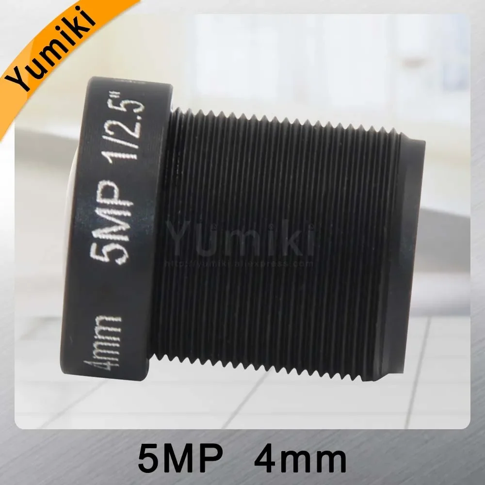 Yumiki 5.0Megpixel M12 MTV 4mm 5MP HD CCTV Camera Lens IR HD Security Camera Lens Fixed Iris