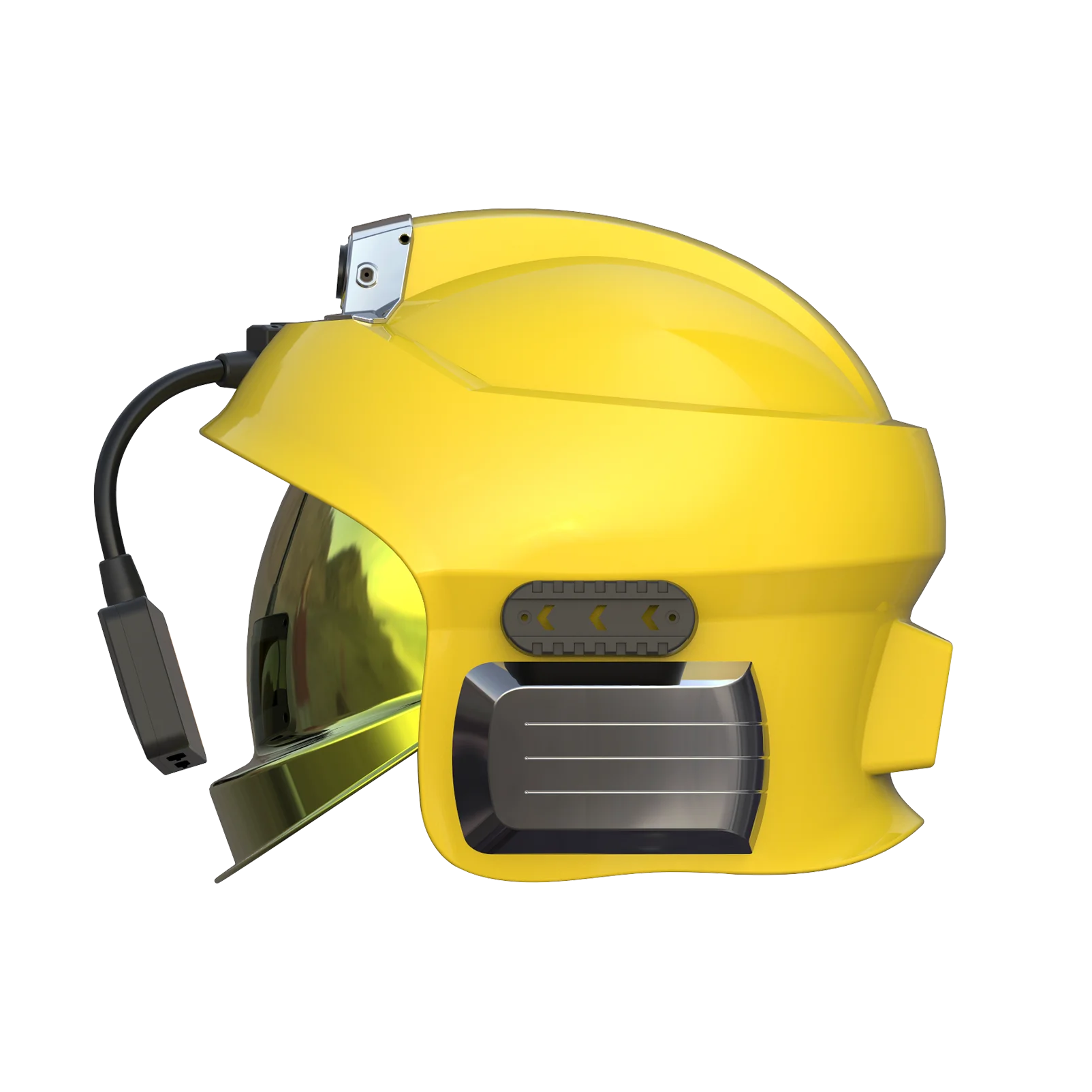 The Firefighter Helmet Has A 5G Communication System With Dual-Light Feedback And A High-Definition Display