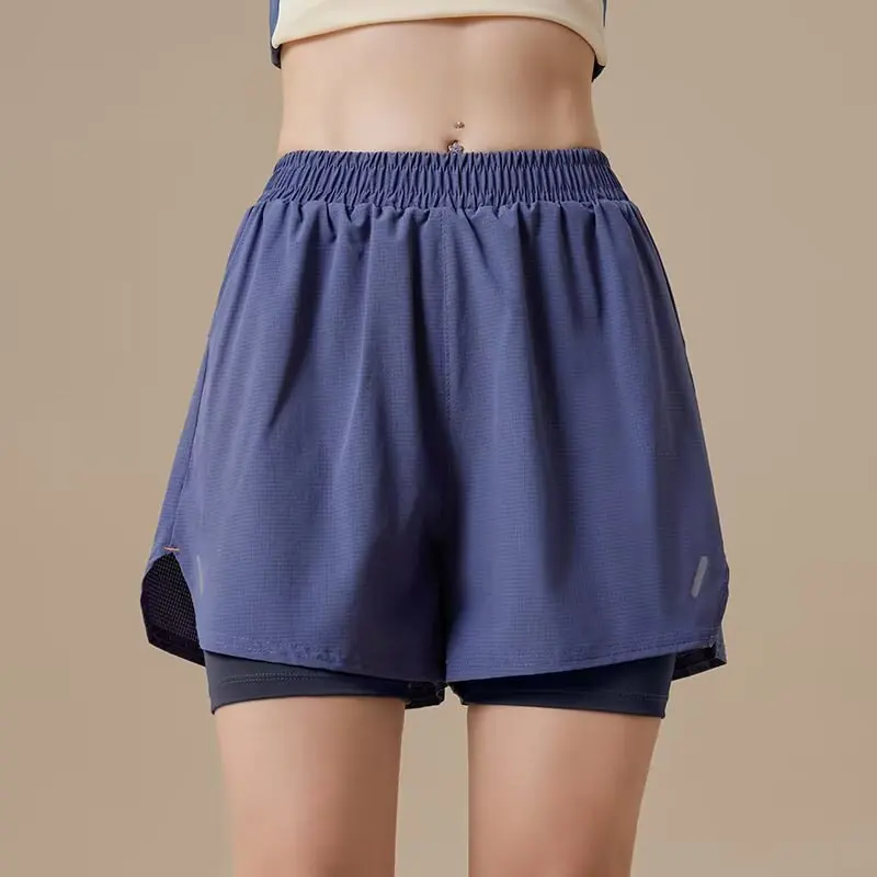 Sports shorts, women's five quarter pants, 2026 summer new design, sports and leisure, cool feeling, thin design, quick drying,