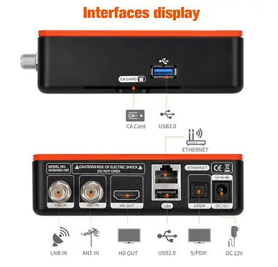 GTMEDIA GT Combo 8k android dvb t2 tuner telewizyjny DVB-S2/T2/kabelowy odbiornik satelitarny + karta Android9 CA M3u dla Azji Europy Bliski Wschód