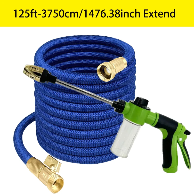 

Garden American 3/4 Gose High-pressure Foam Water Gun Garden Spray Garden Watering Hose Irrigation Tool 25FT-125FT