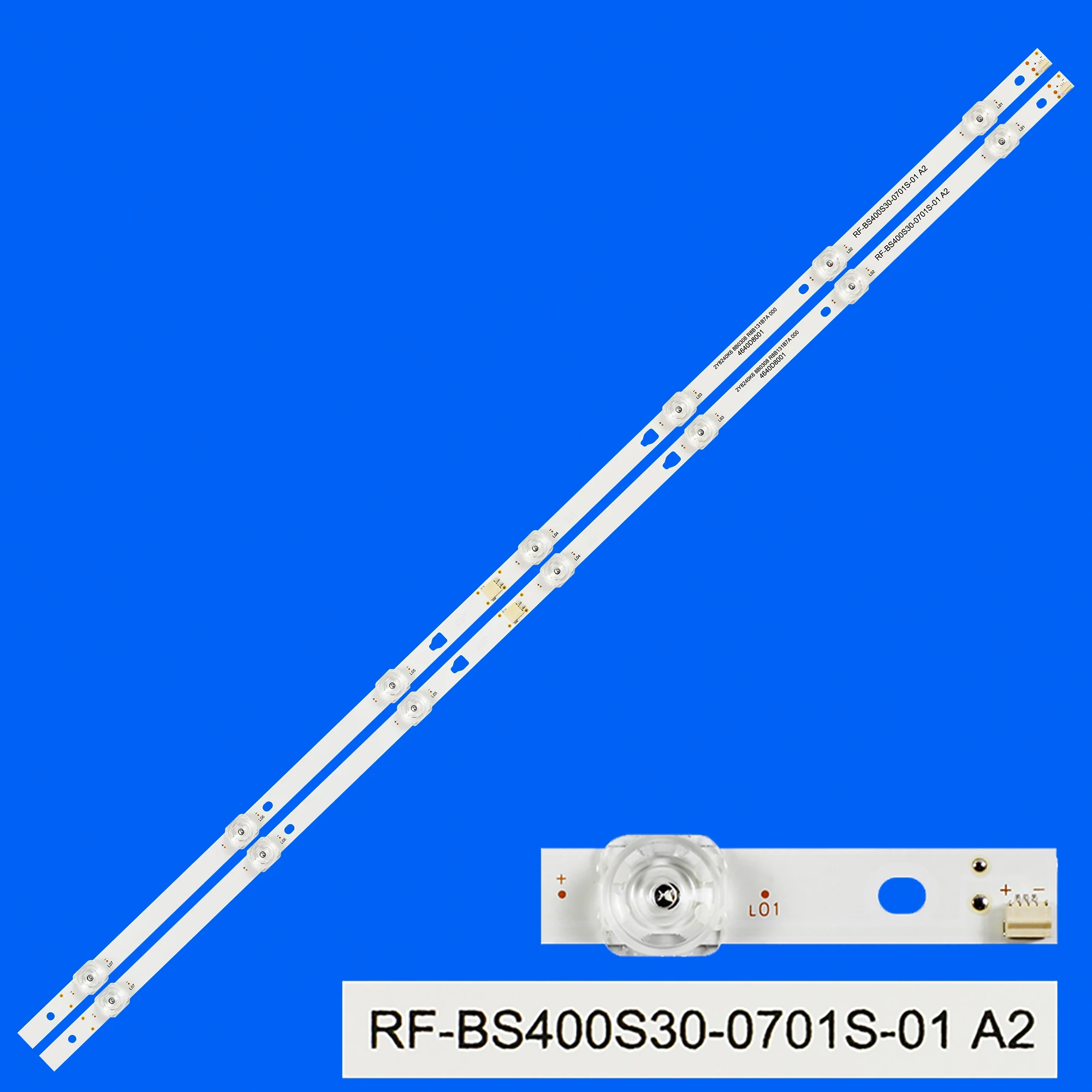 

1/5/10 Kit LED Backlight Strip For NX-40TFS110 Princess CAIO (LGR40D5T(Y)-ET) SA40S57N Skyworth 40G2 RF-BS400S30-0701S-01 A2