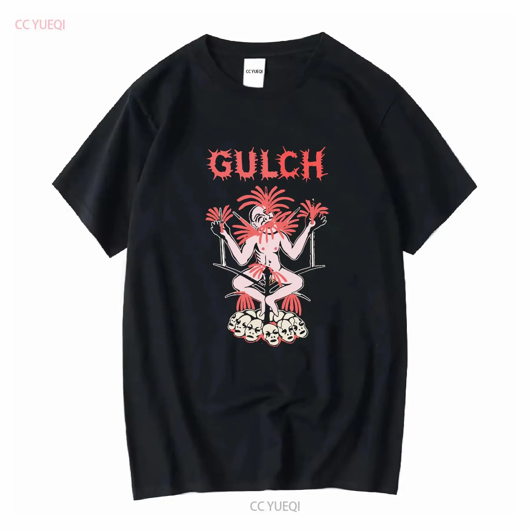 Gulch Band Camp Violence For A Reason Camiseta clásica en algodón negro S 5XL PT92 vintage Lavado Ropa de diseñador elegante