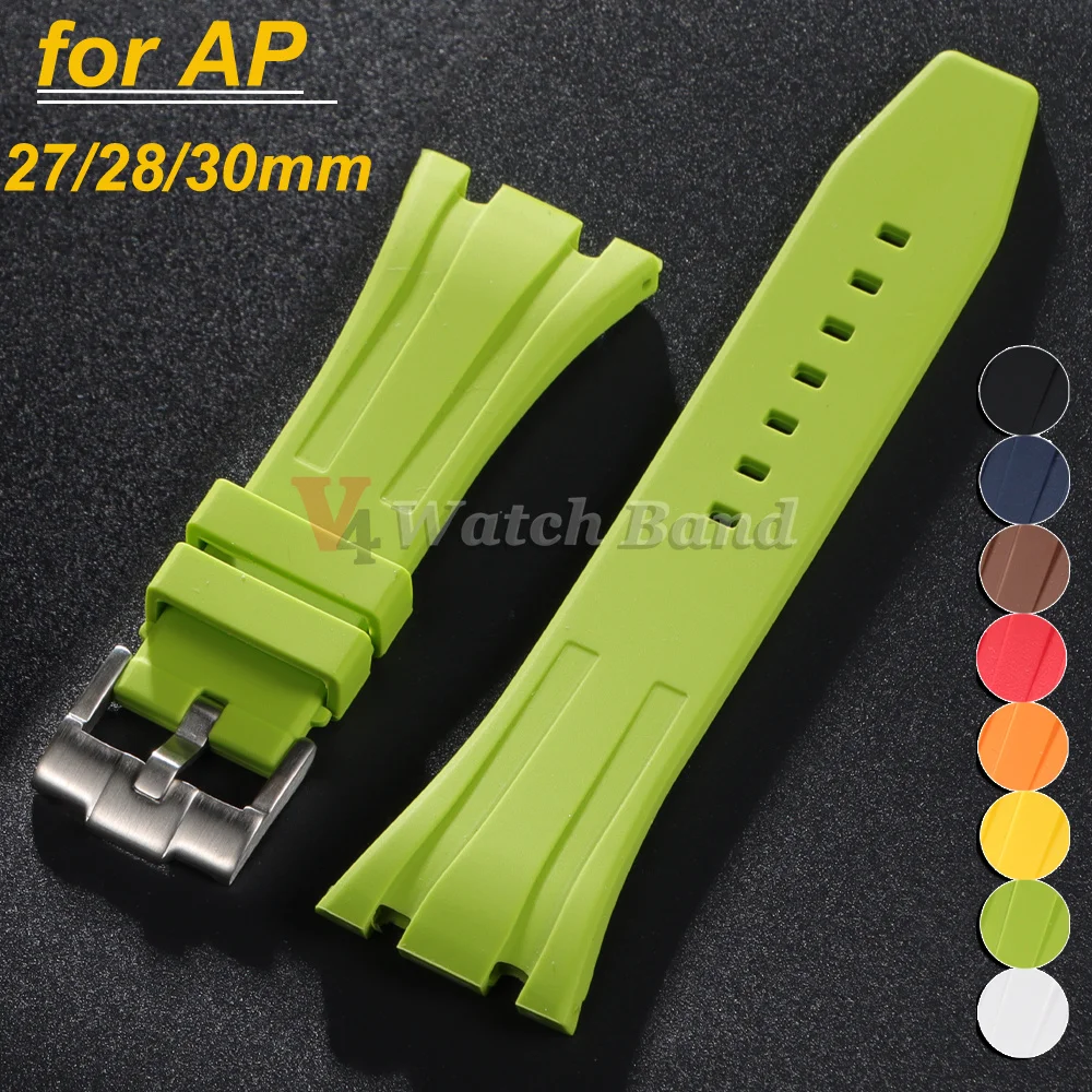 27mm 28mm 30mm Weiches Silikon-Uhrenarmband für AP Refit-Gürtel, Gummiarmband für Royal Oak Offshore 15710 15703 26471 26474 15706