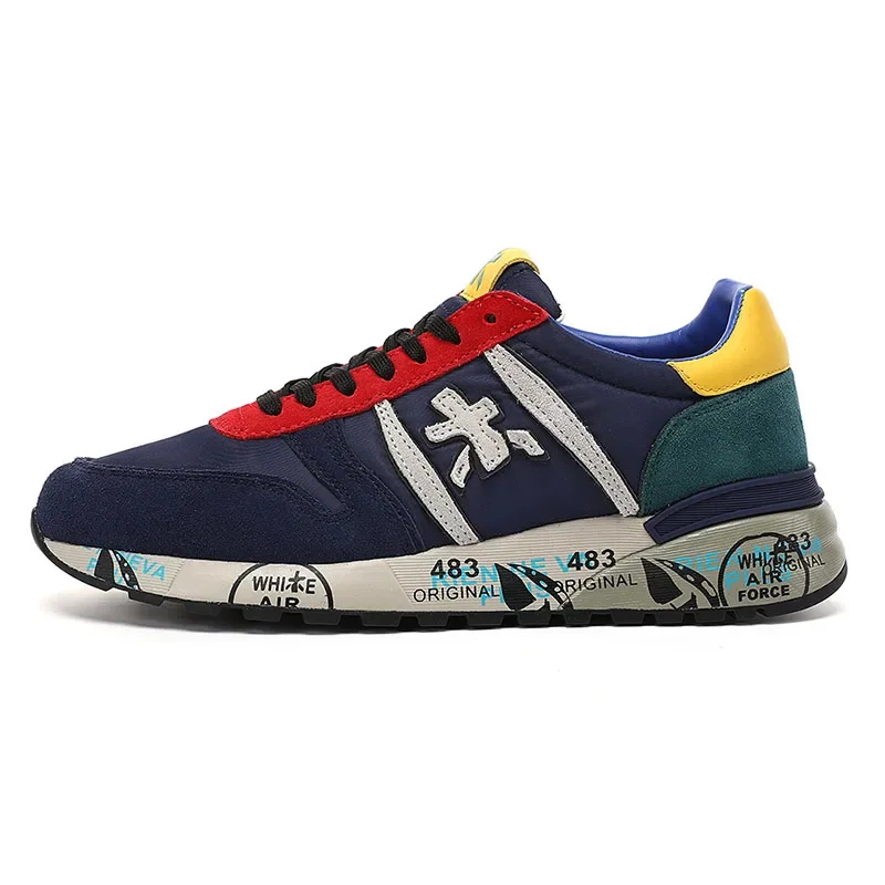 PREMIATA Herenschoenen Mode Buitensporten Nieuw Luxe Design Ademend Waterdicht Meerkleurig Element Gierst Casual Sneakers