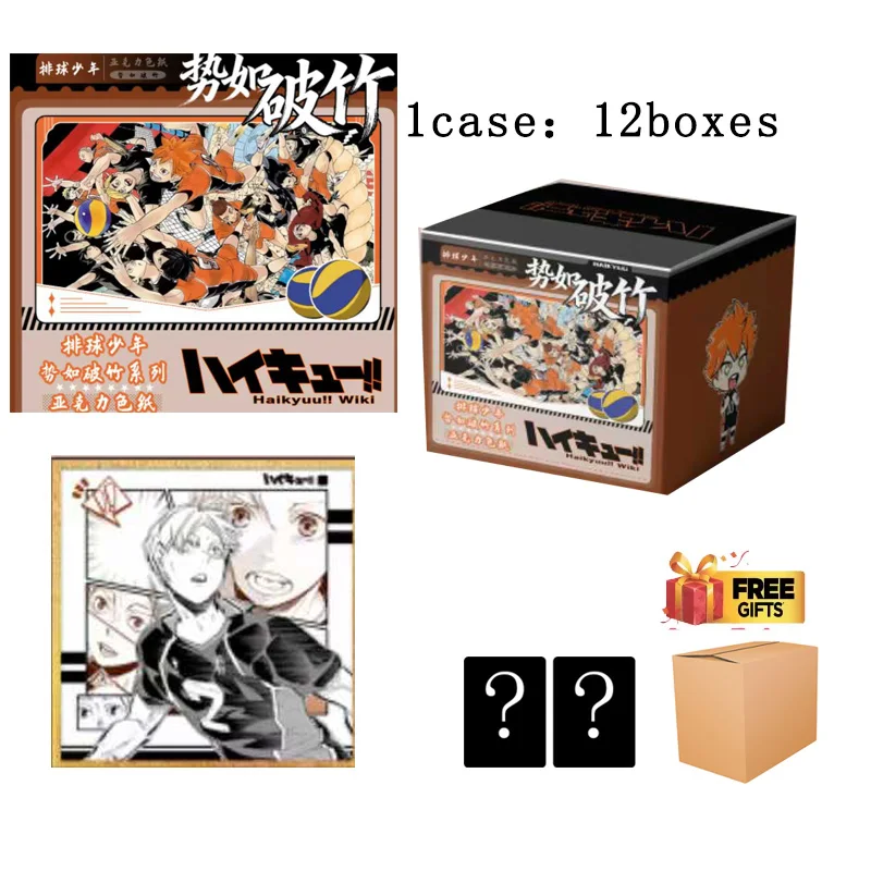 

Haikyuu акриловая цветная бумажная подставка коллекция 10x10 см аниме спортивная фигурка Gacha прозрачная подставка