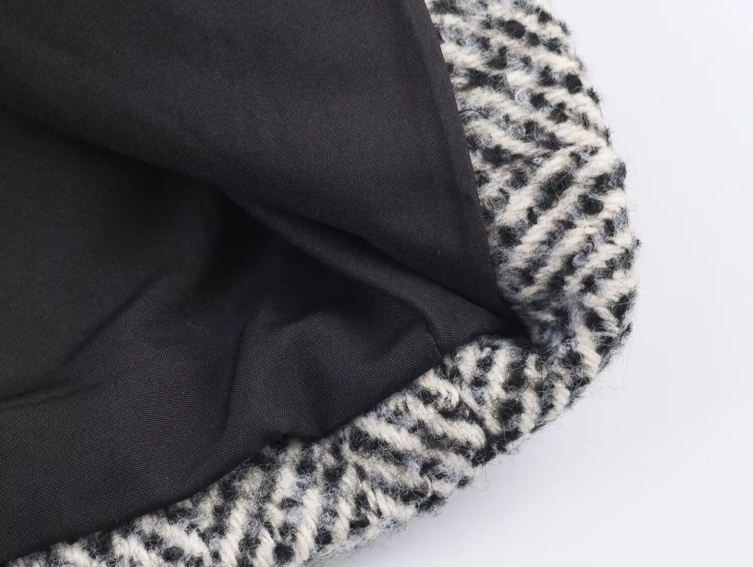 ZA&JIA New Women's Clothing: European and American Style Fashionable Herringbone Pocket Loose Casual Coat