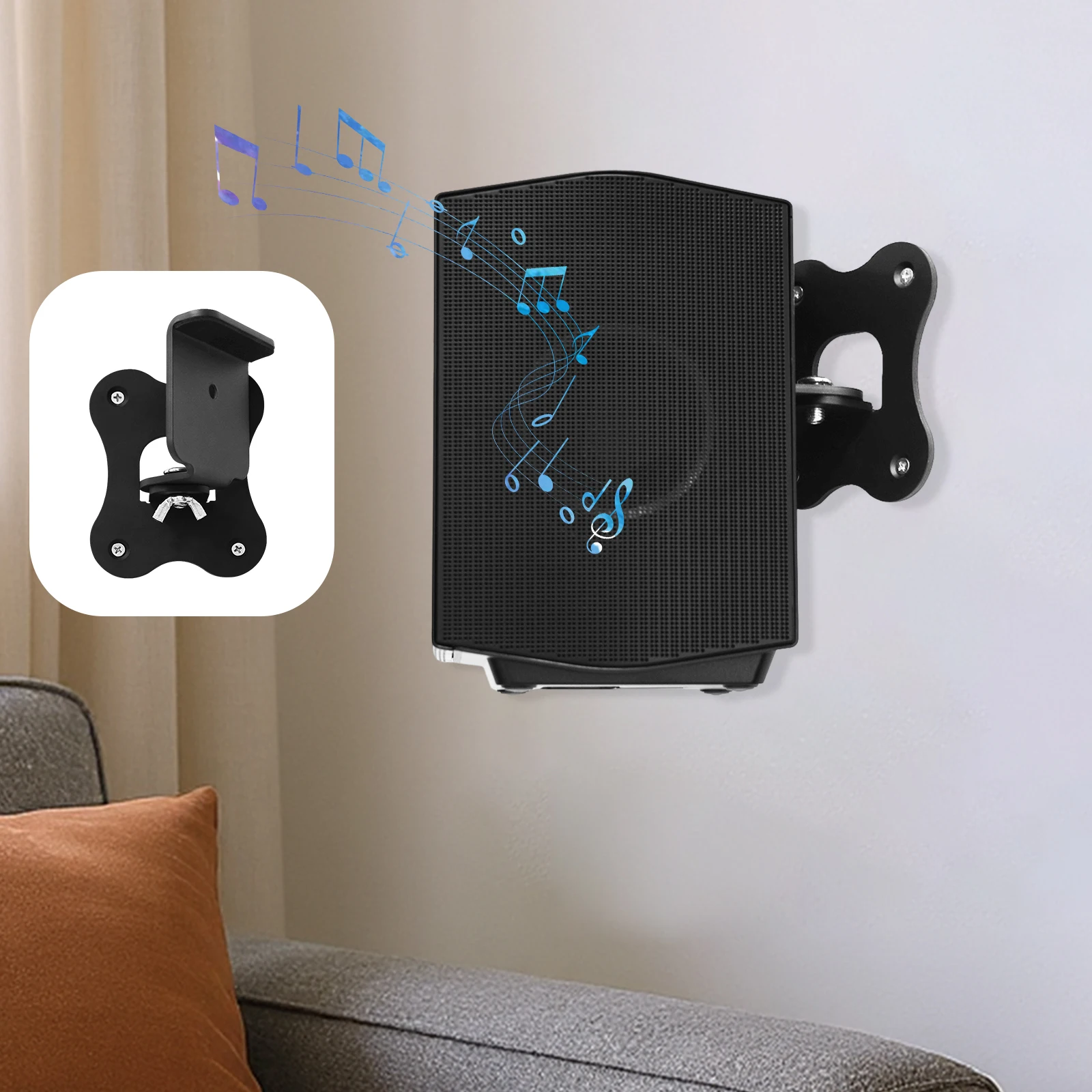 

1 Pc Speaker Wall Bracket Screws Included Home Theater Surround Wall Bracket for Samsung HW-Q990F Rear Surround Speaker