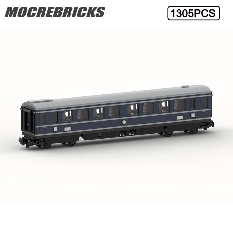 

MOC City Train Series Blauer Enzian - Middle Carriag Building Blocks Model DIY Bricks Children's Educational Toys Christmas Gift