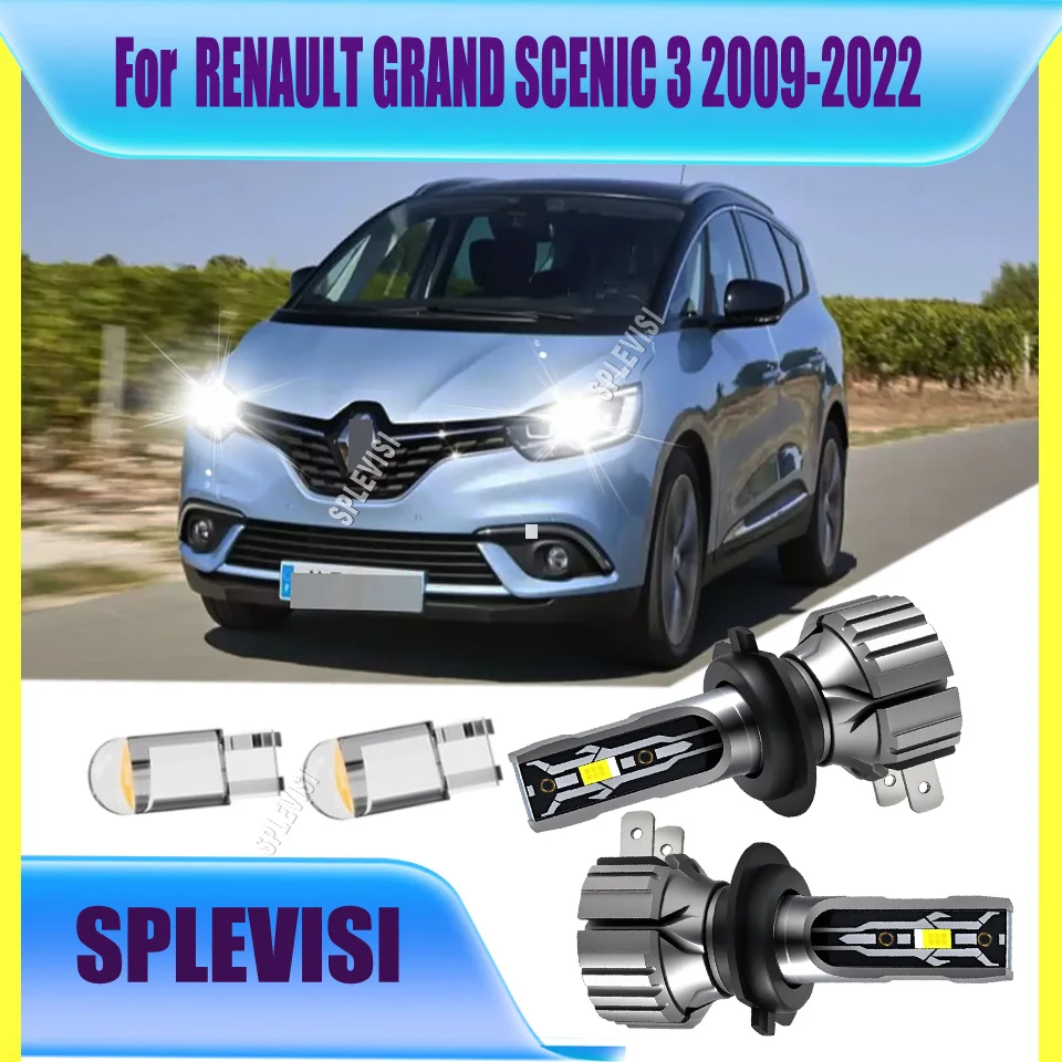 

LED H7 White Headlight Bulb - Perfect for Nighttime Adventures For RENAULT GRAND SCENIC 3 2009 2010 2011 2012 2013 2014-2022